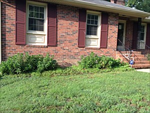 Retaining Wall and Flower Beds