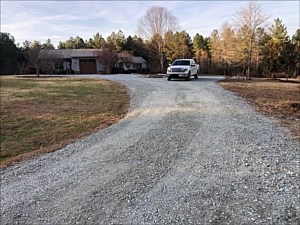 Gravel Driveway and Parking Area